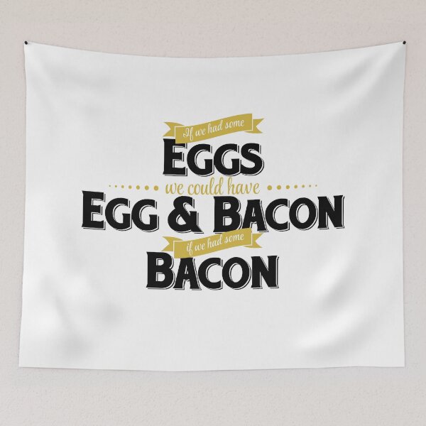 Item preview, Egg and Bacon Humorous Nonsense Saying designed and sold by GeeThang.