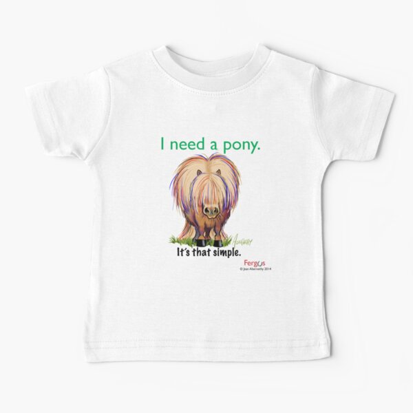 Item preview, Fergus the Horse: "I need a pony... It's that simple." designed and sold by Jean Abernethy.