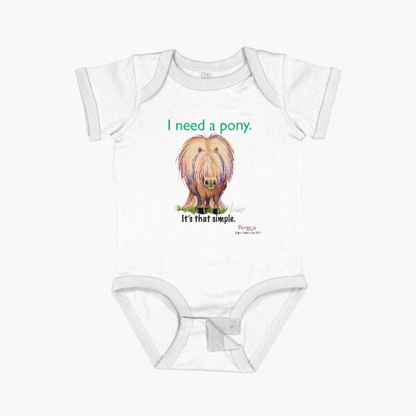 Item preview, Fergus the Horse: "I need a pony... It's that simple." designed and sold by Jean Abernethy.