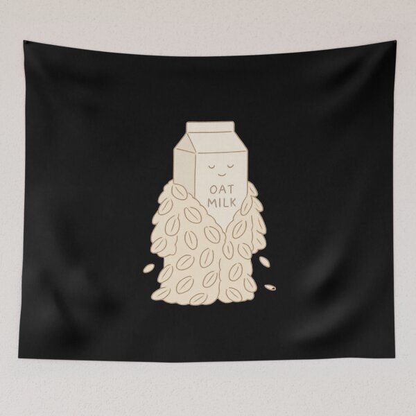 Item preview, A carton of oat milk coated in oats designed and sold by DamioPolArt.
