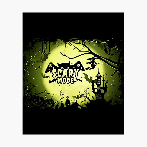 Artikelvorschau, Gruselmodus-Halloween-Design – Fledermäuse, Hexen und gespenstische Stimmung entworfen und verkauft von E20STUDIO.