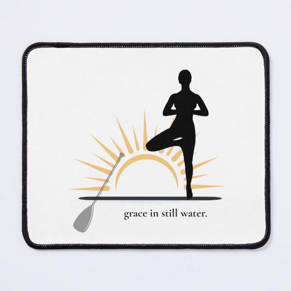 Item preview, Grace in Still Water – Tree Pose Paddleboard Art designed and sold by bobparduephoto.