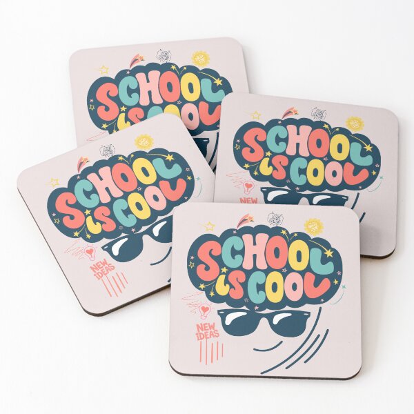 Item preview, School is Cool - Fun and colorful Back to school Design designed and sold by Irisabstore.