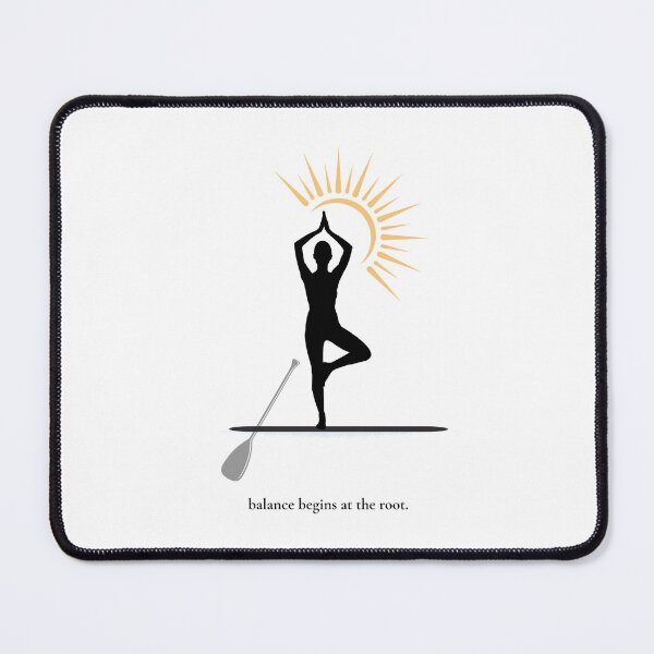 Item preview, Balance Begins at the Root – Coastal Yoga Sticker designed and sold by bobparduephoto.