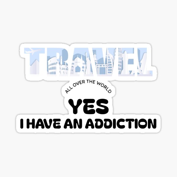 Vista previa del artículo con la obra «Camiseta Travel Addiction: Divertida camiseta de viaje para amantes de los viajes, regalo para trotamundos, camiseta de aventura vacacional, diseño de todo el mundo.», diseñado y vendido por BmCraftPT.