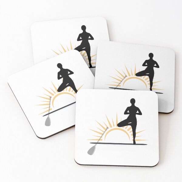 Item preview, Tree Pose Silhouette – SUP Sunrise Art designed and sold by bobparduephoto.