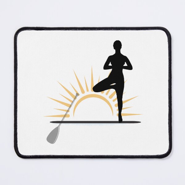 Item preview, Tree Pose Silhouette – SUP Sunrise Art designed and sold by bobparduephoto.