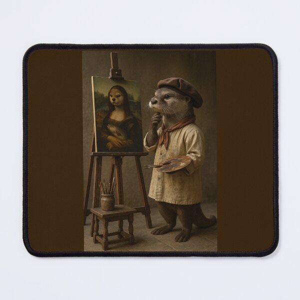 Item preview, Leonardo da Otter Paints a Masterpiece designed and sold by Tridentulus.