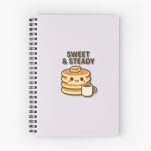 Item preview, Sweet & Steady – Cute Pancake Stack Holding Coffee Funny Breakfast Cartoon Illustration designed and sold by konthai.familyart.