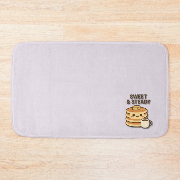 Item preview, Sweet & Steady – Cute Pancake Stack Holding Coffee Funny Breakfast Cartoon Illustration designed and sold by konthai.familyart.