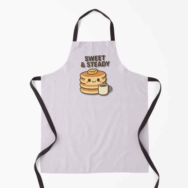 Item preview, Sweet & Steady – Cute Pancake Stack Holding Coffee Funny Breakfast Cartoon Illustration designed and sold by konthai.familyart.