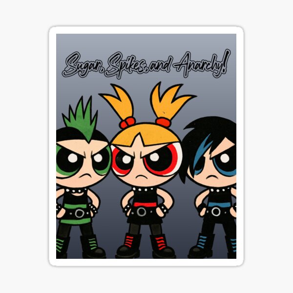 Item preview, SUGAR, SPIKES, AND ANARCHY designed and sold by Spooky Sticker Lady.