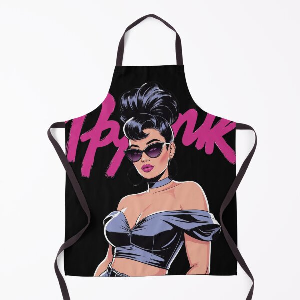 Item preview, PYNK Icon – Retro Glam Woman in Shiny Midnight Outfit designed and sold by jelonkaa.