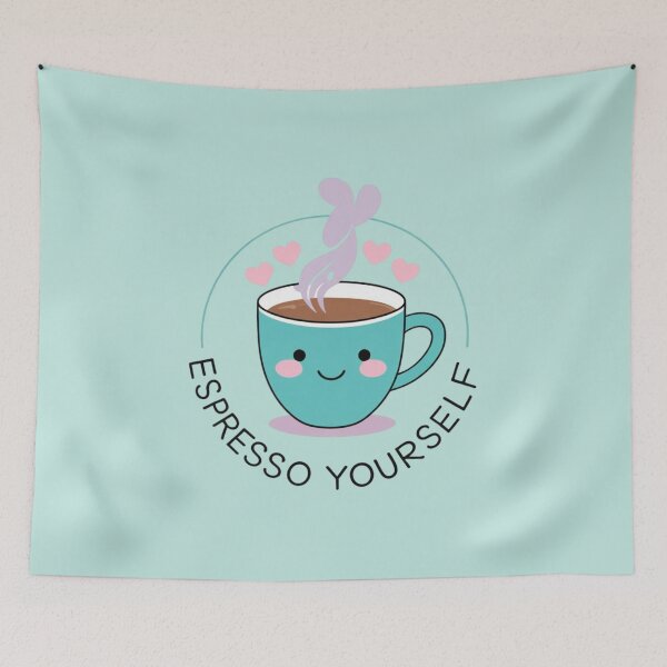 Item preview, Espresso Yourself — Cute Coffee Pun Design for Coffee Lovers designed and sold by jelonkaa.