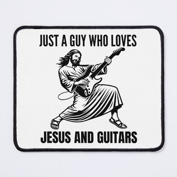 Item preview, Just A Guy Who Loves Jesus And Guitars designed and sold by I-wanna-T-shirt.