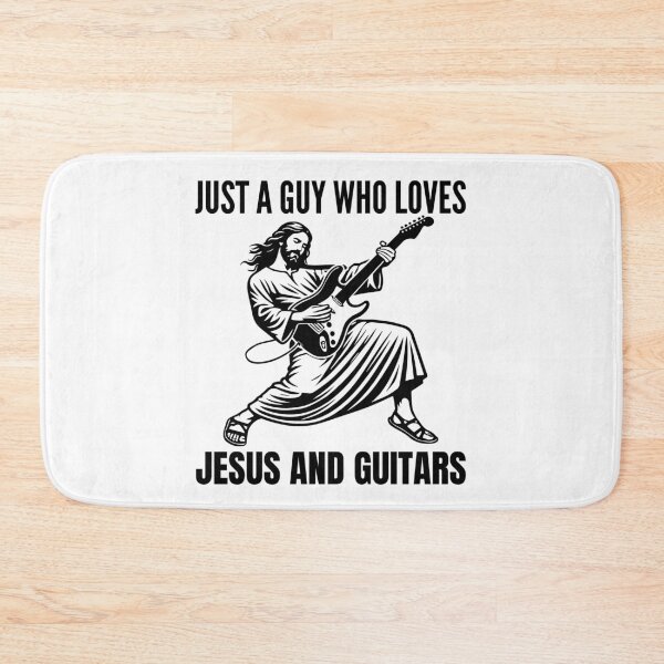 Item preview, Just A Guy Who Loves Jesus And Guitars designed and sold by I-wanna-T-shirt.