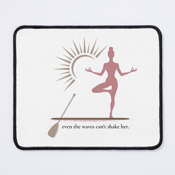 Item preview, Even the Waves Can’t Shake Her – Boho SUP Yoga Sticker designed and sold by bobparduephoto.