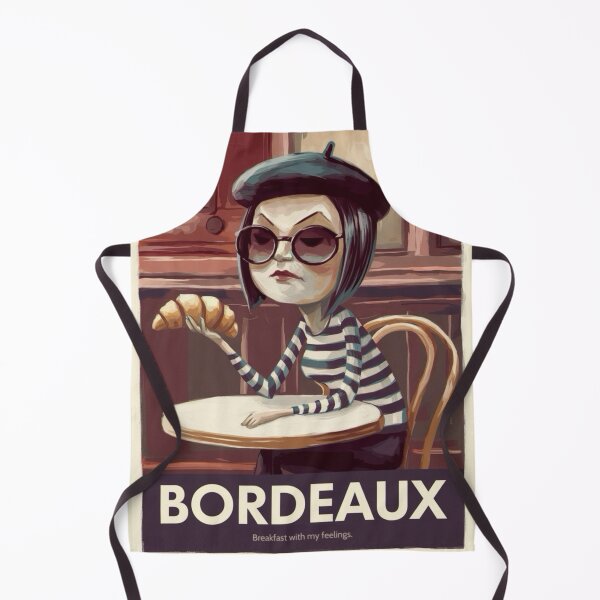 Item preview, Bordeaux, France| Retro French Travel Poster designed and sold by LeQuirks.