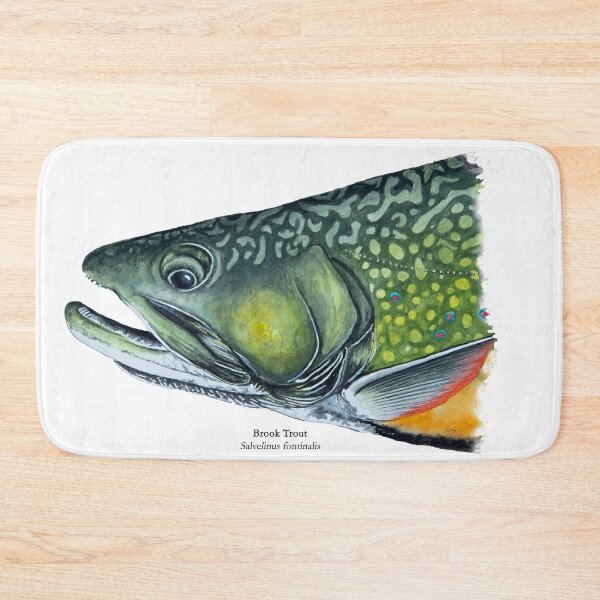 Item preview, Brook Trout Head Painting designed and sold by Stephen Emms.