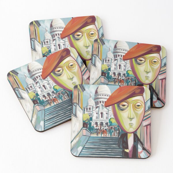 Item preview, Montmartre, Paris Travel Poster  designed and sold by LeQuirks.