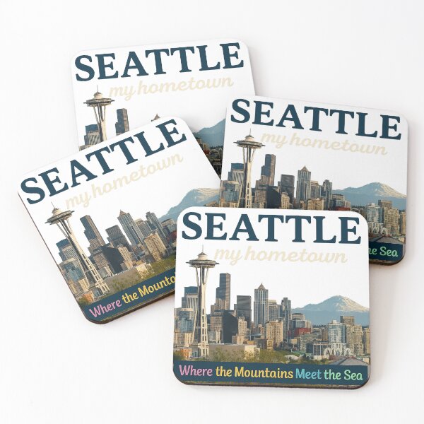 Item preview, Seattle My Hometown – Where the Mountains Meet the Sea designed and sold by kiwiossi53.