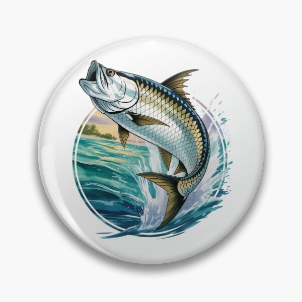 Item preview, Leaping Tarpon – Deep Sea Fishing and Inshore Adventure designed and sold by FusiTink.