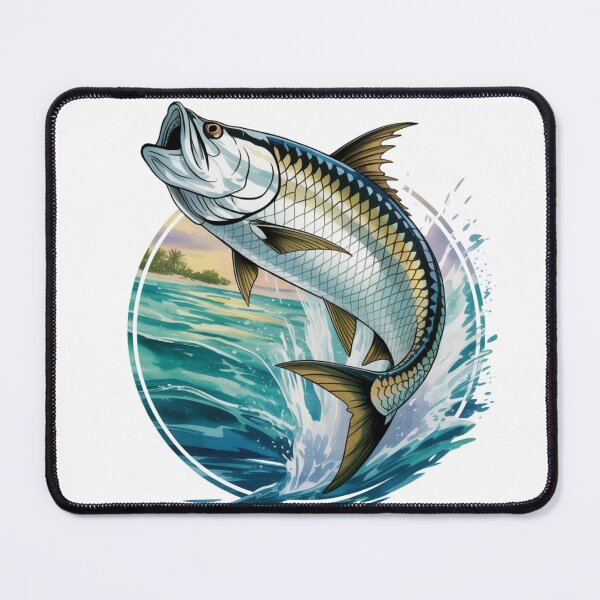 Item preview, Leaping Tarpon – Deep Sea Fishing and Inshore Adventure designed and sold by FusiTink.