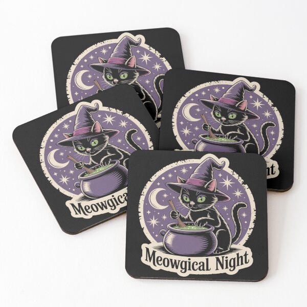 Item preview, Meowgical Night designed and sold by theartfulaspie.