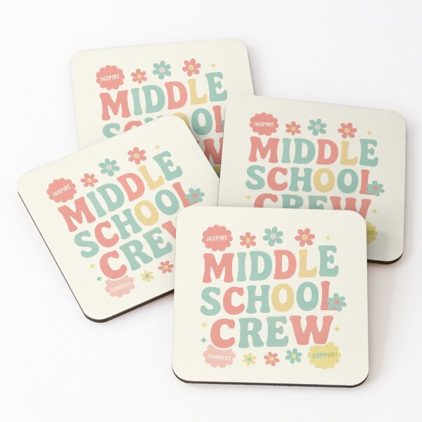 Item preview, Middle School Crew Retro Funny Teacher Student designed and sold by ZACK ART.