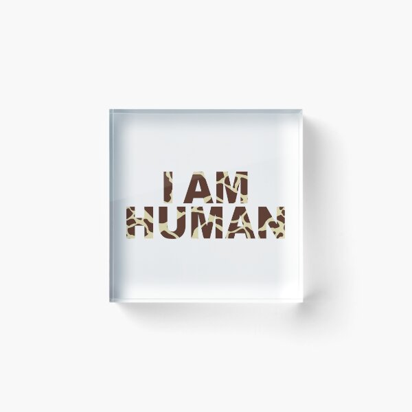 Item preview, I AM HUMAN – Giraffe Bold Statement Design  designed and sold by goodsunday28.