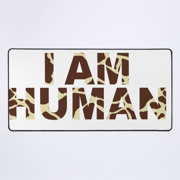 Item preview, I AM HUMAN – Giraffe Bold Statement Design  designed and sold by goodsunday28.
