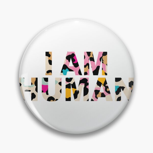 Item preview, I AM HUMAN – Tiger Bold Statement Design designed and sold by goodsunday28.