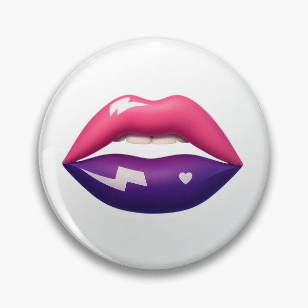 Item preview, Vibrant Pink & Purple 3D Lips – Pop Art Style designed and sold by ZephyrBDesigns.
