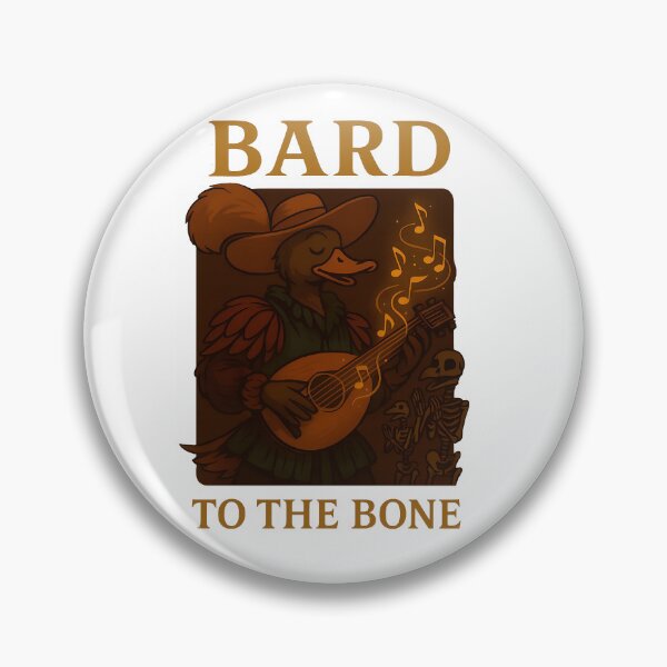Item preview, Bard to the Bone – Funny Duck Bard Playing Music for Skeletons designed and sold by TeeTimeTreasure.