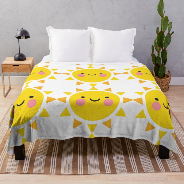 Item preview, Cute Happy Sun Character With Pink Cheeks designed and sold by ArtfulWeave.