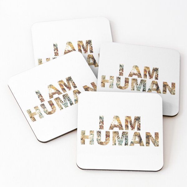 Item preview, I AM HUMAN – Python Bold Statement Design designed and sold by goodsunday28.