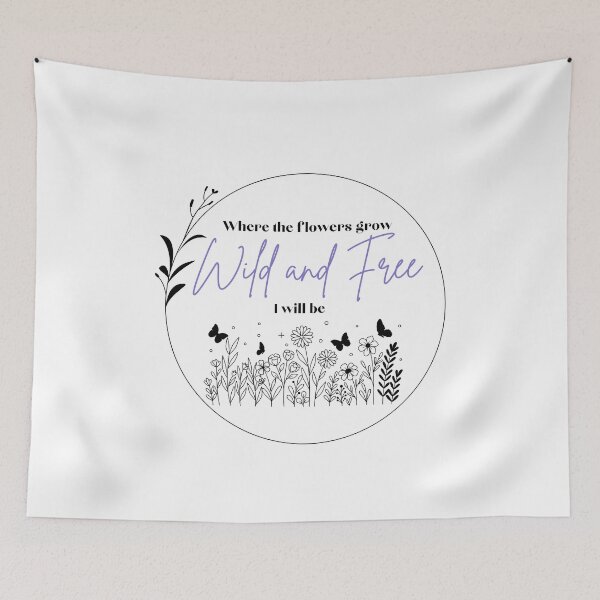 Item preview, Wild and Free Adventure Quote designed and sold by SunandShade.