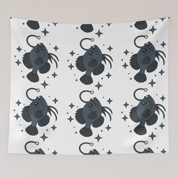 Item preview, Cute Deep Sea Anglerfish Cartoon Illustration designed and sold by ArtfulWeave.