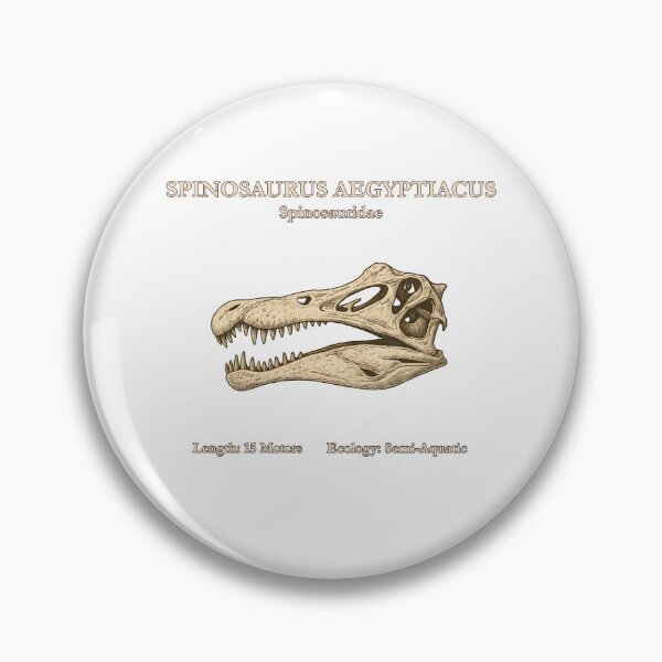 Item preview, Spinosaurus Aegyptiacus – Vintage Dinosaur Skull Illustration designed and sold by SlatoMato.
