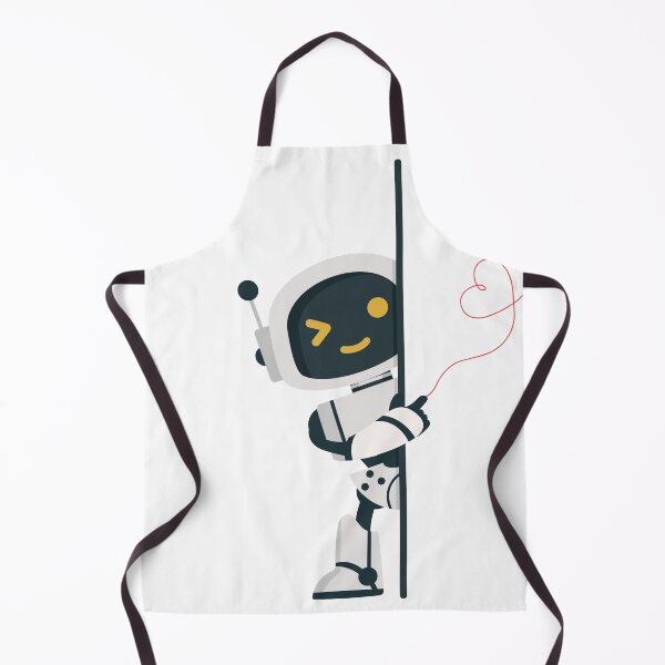 Item preview, Winking Robot with a Red String of Love designed and sold by RIDVAN | Visual Art & Design.