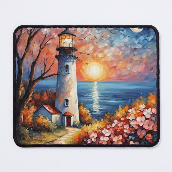 Item preview, Sun and Moonlit Lighthouse  designed and sold by IvaRenee.