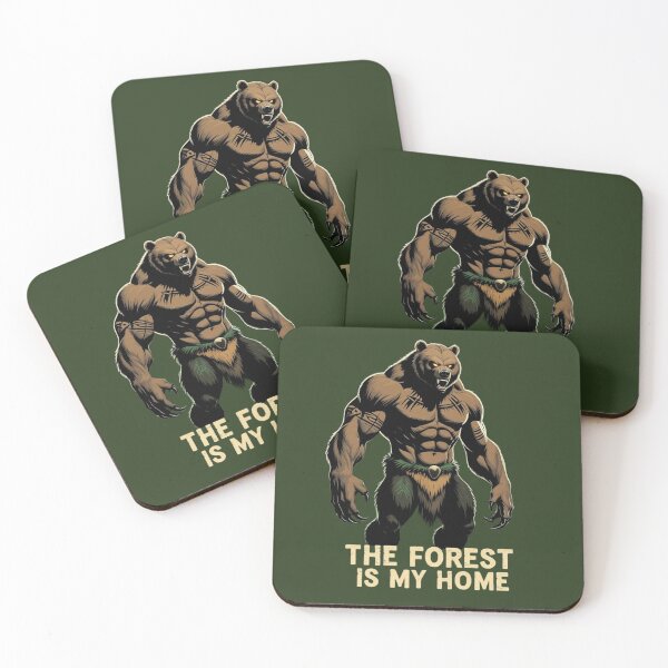 Item preview, Fierce Bear Warrior Survival Design - The Forest Is My Home designed and sold by SnoyTextil.