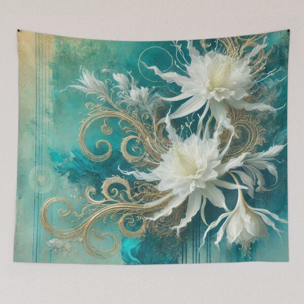 Item preview, Golden Tides – Serenade of the Night Queen designed and sold by Dream Bloom Gallery.
