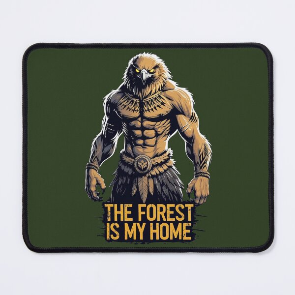 Item preview, Fierce Eagle Warrior Survival Design - The Forest Is My Home designed and sold by SnoyTextil.