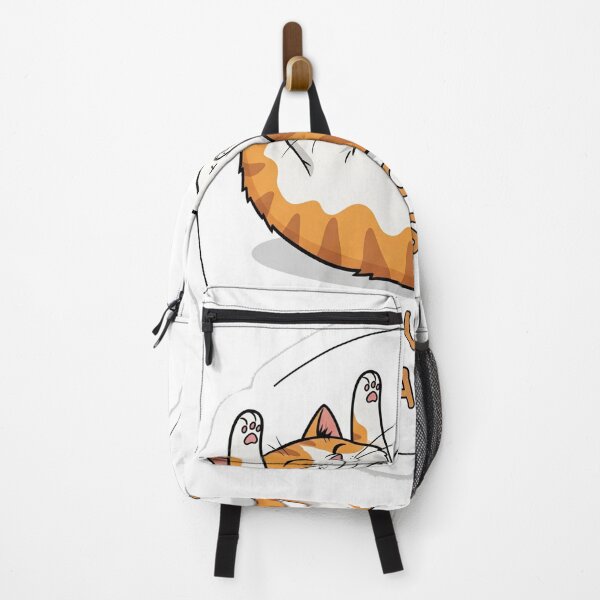 Item preview, Productivity Is a Scam – Funny Fat Cat Sticker in Cartoon Style designed and sold by 001Haiba.