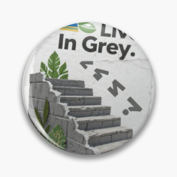 Item preview, Torn Paper Design with Grey Brick Staircase and Green Foliage designed and sold by Creative88Art.