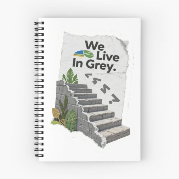 Item preview, Torn Paper Design with Grey Brick Staircase and Green Foliage designed and sold by Creative88Art.