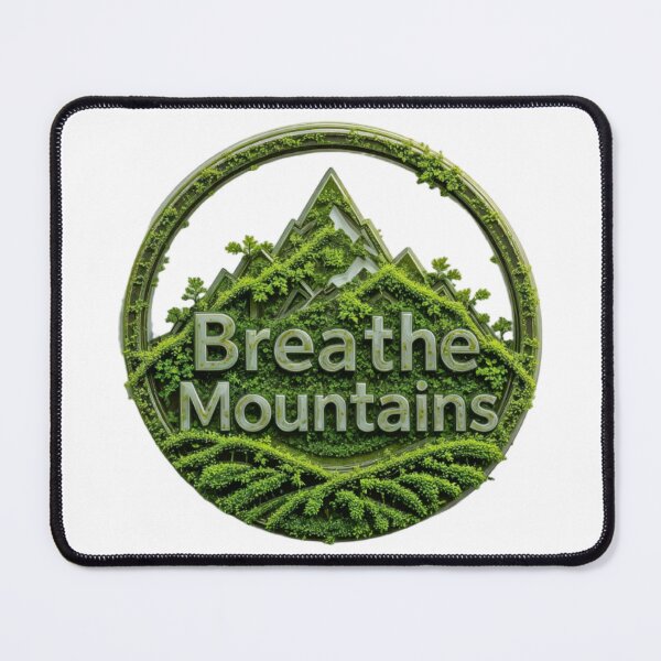 Item preview, Circular Emblem with Transparent Design of Mountains and Greenery designed and sold by Creative88Art.