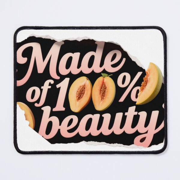 Item preview, Pink Cursive Text with Melon Slices and Torn Paper Effect Design designed and sold by Creative88Art.