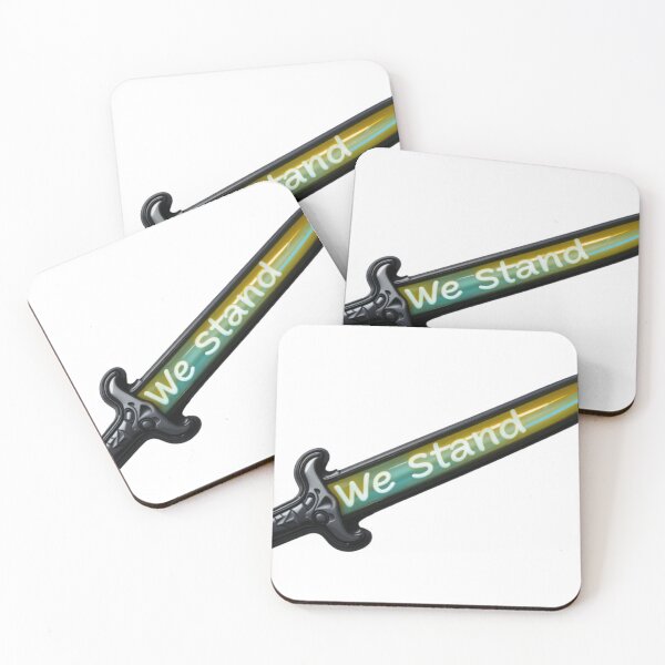 Item preview, Stylized Sword with Gradient Blade and Bold Text We Stand designed and sold by Creative88Art.